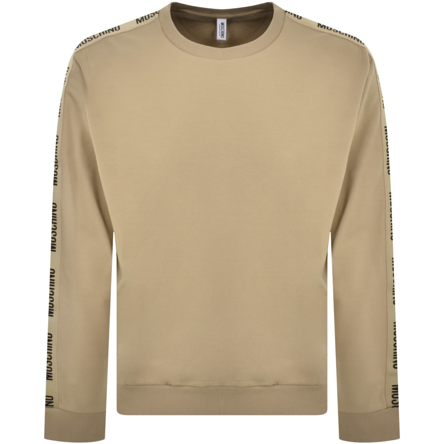 Moschino Tape Logo Sweatshirt Brown Mainline Menswear Canada